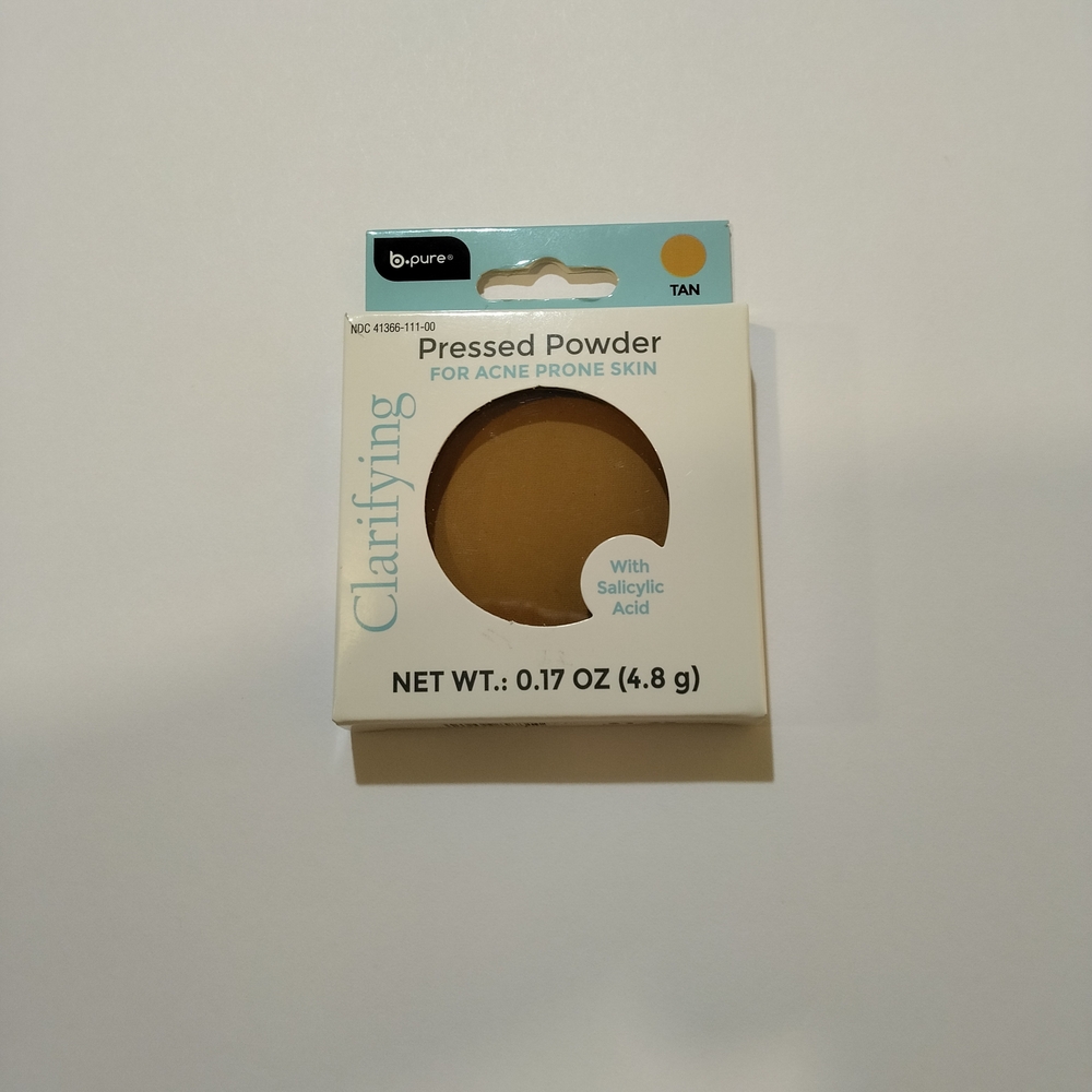 b.pure Clarifying Pressed Powder for Acne Prone Skin - Tan- Hard to Find